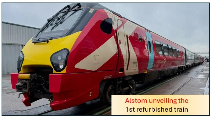 Alstom unveiling the 1st refurbished train in CrossCountry’s Voyager fleet Alstom unveiling the 1st refurbished train in CrossCountry’s Voyager fleet