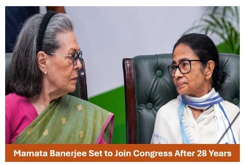 Mamata Banerjee to join Congress after 28 years Mamata Banerjee to join Congress after 28 years