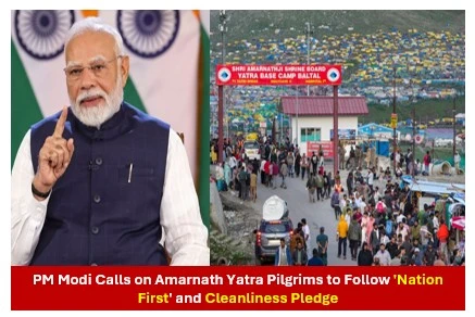 PM Modi Urges Amarnath Yatra Pilgrims to Keep the Route Clean and Put Nation First PM Modi Urges Amarnath Yatra Pilgrims to Keep the Route Clean and Put Nation First