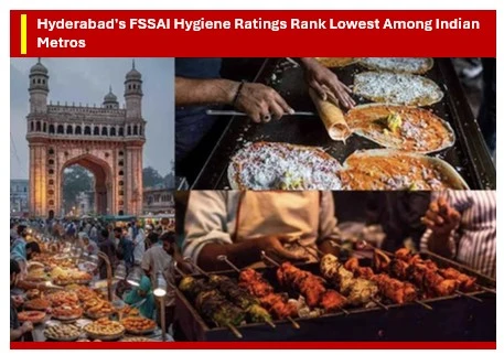 Hyderabad Falls to Last Place in FSSAI Hygiene Ratings Among Metros Hyderabad Falls to Last Place in FSSAI Hygiene Ratings Among Metros
